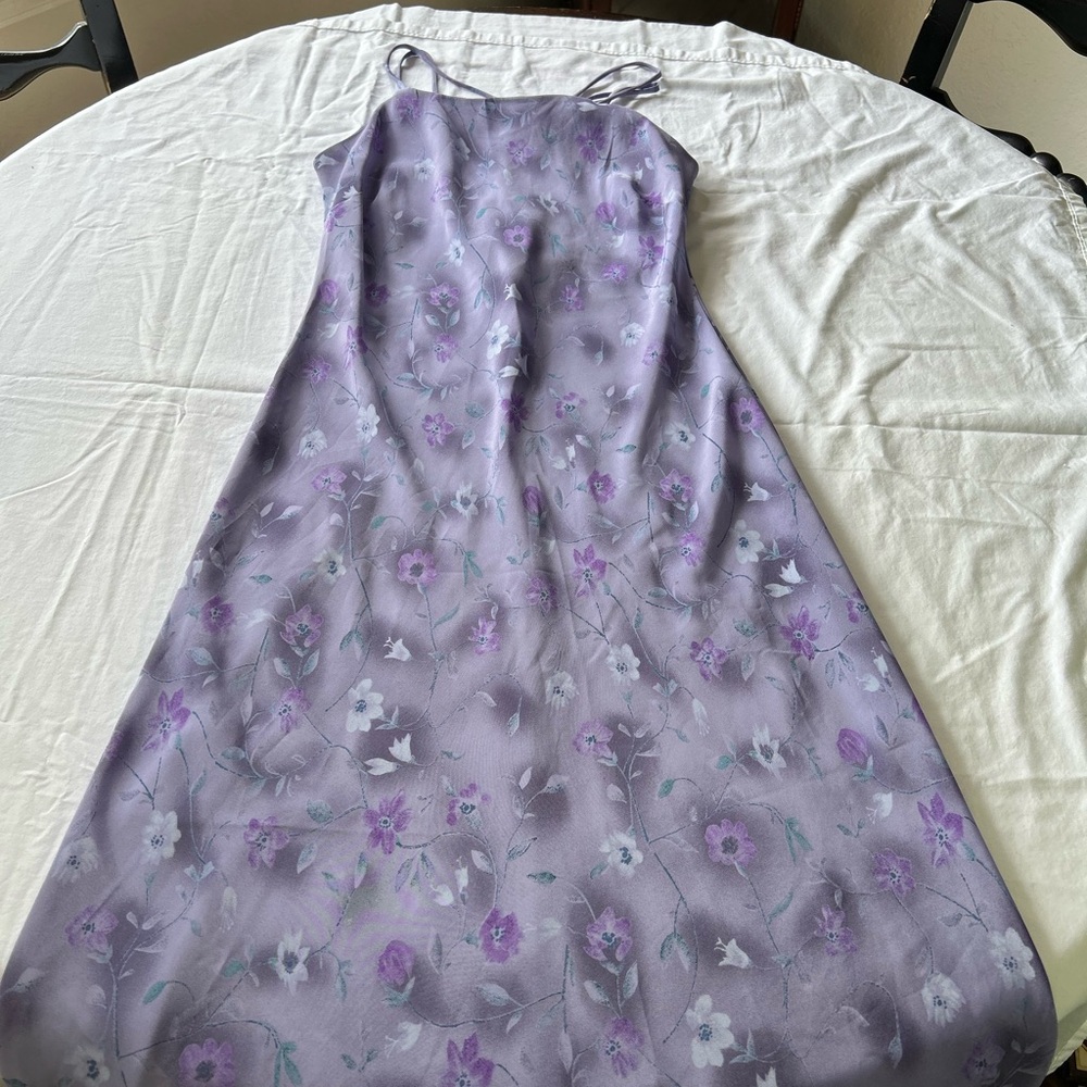 Floral Lavender Slip Dress